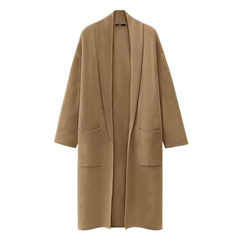 Lillusory Long Cardigan/ Coatigan Sweater Fall Coat - Picture 2 of 6